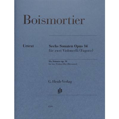 9790201815992 - G Henle Urtext-Ausgabe   Joseph Bodin de Boismortier - Sechs Sonaten op 14 für zwei Violoncelli (Fagotte) Kartoniert (TB)