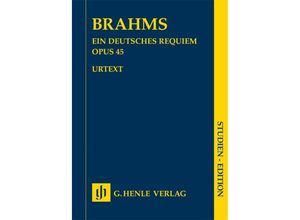 9790201890296 - Studien-Editionen   Johannes Brahms - Ein deutsches Requiem op 45 Kartoniert (TB)