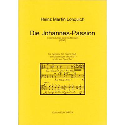 9790202001394 - Johannes Passion in der Liturgie des Karfreitags