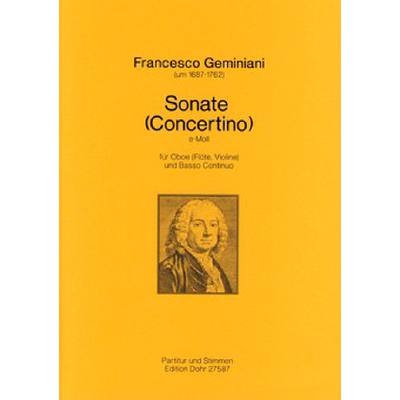 9790202015872 - Sonate (Concertino) e-moll