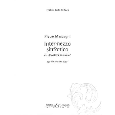 9790202500453 - Intermezzo sinfonico (Cavalleria rusticana)