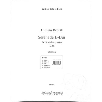 9790202504680 - Serenade 1 E-Dur op 22