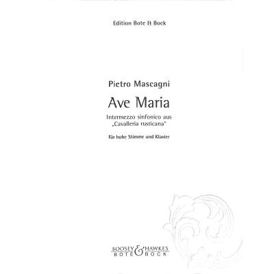 9790202506783 - Ave Maria (Cavalleria rusticana)