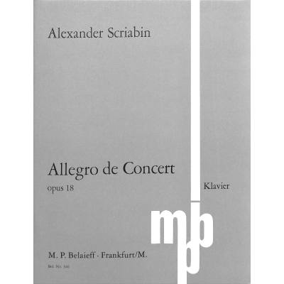 9790203001775 - Allegro de concert op 18