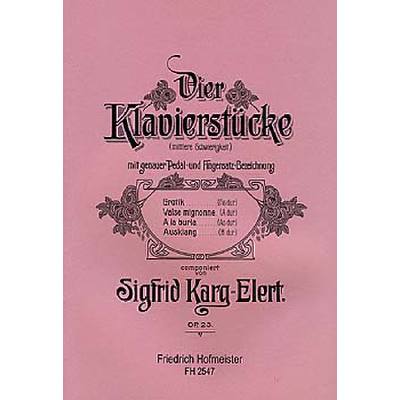 9790203425472 - 4 Klavierstücke op 23 9790203425472 - 4 Klavierstücke op 23