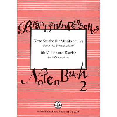 9790203433804 - Brandenburgisches Notenbuch 2 | Neue Stücke für Musikschulen