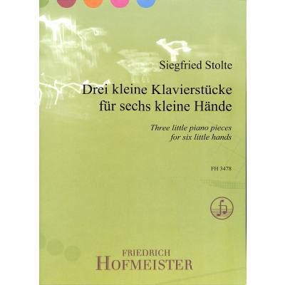 9790203434788 - 3 kleine Klavierstücke für 6 kleine Hände