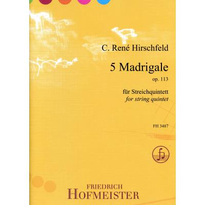 9790203434870 - 5 Madrigale op 113
