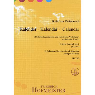 9790203435020 - Kalender | 12 böhmische mährische und slowakische Volkslieder