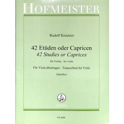 9790203460060 - 42 Etüden oder Capricen
