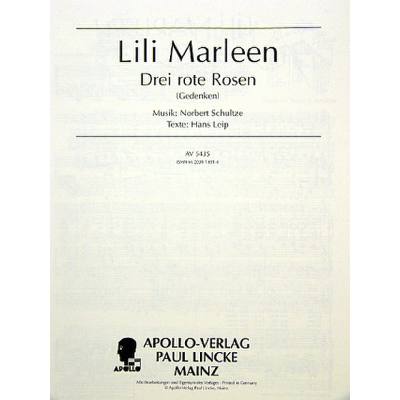 9790203914914 - LILI MARLEEN - DREI ROTE ROSEN