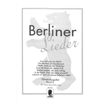 9790203916000 - Berliner Lieder 6