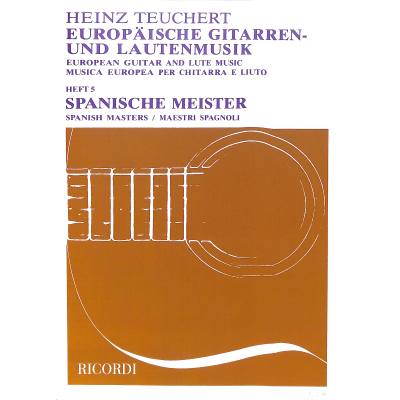 9790204222308 - Europäische Gitarren + Lautenmusik 5 | Spanische Meister