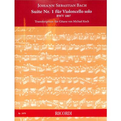 9790204224708 - Suite 1 d-moll BWV 1007