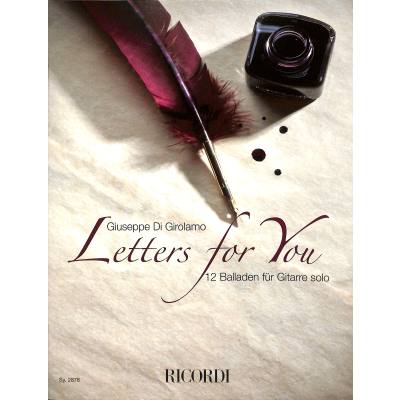 9790204228782 - Letters for you - 12 Balladen