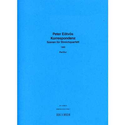 9790204231867 - Korrespondenz für Streichquartett