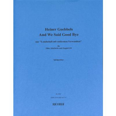 9790204265374 - And we said good bye