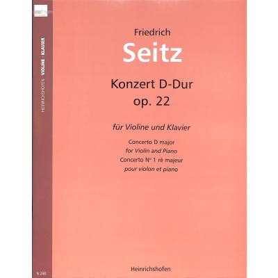 9790204402403 - Konzert D-Dur op 22 2