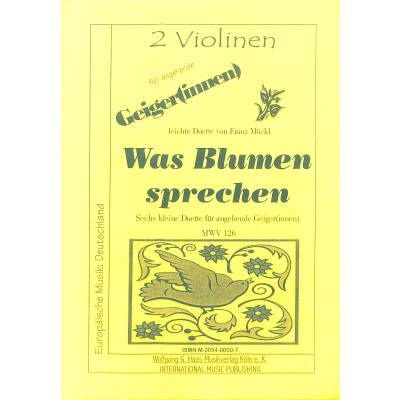 9790205400507 - Was Blumen sprechen MWV 126