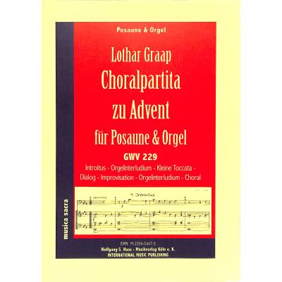 9790205404475 - Choralpartita zu Advent GWV 229