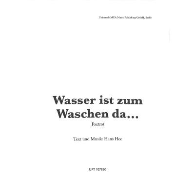 9790206060731 - Wasser ist zum waschen da