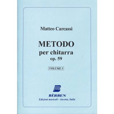 9790215915220 - Metodo per chitarra op 59 vol 1