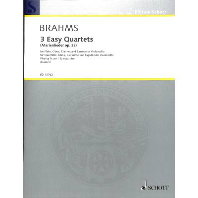 9790220104831 - 3 easy quartets op 22