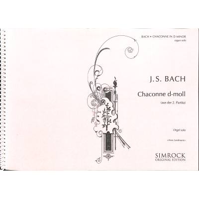 9790221100900 - Chaconne (Partita 2 d-moll BWV 1004)