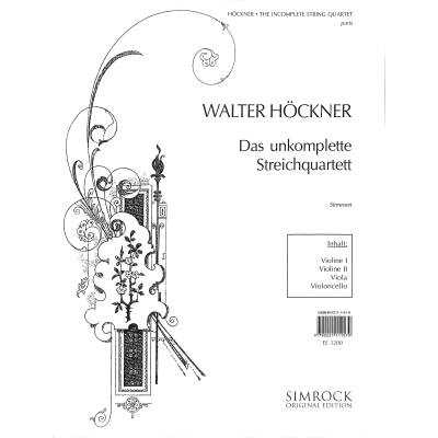 9790221111579 - Das unkomplette Streichquartett