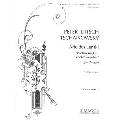 9790221113474 - Wohin seid ihr entschwunden (Onegin)