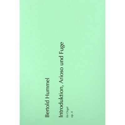 9790221121349 - Introduktion Arioso + Fuge op 4