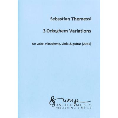 9790224418651 - 3 Ockeghem variations