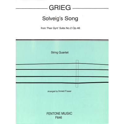 9790230006460 - Solveigs Lied (aus Peer Gynt op 55 4)