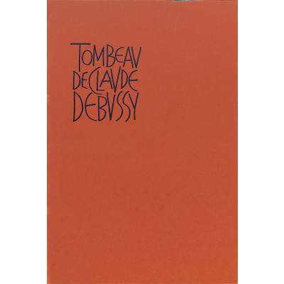 9790230200769 - Tombeau de Claude Debussy