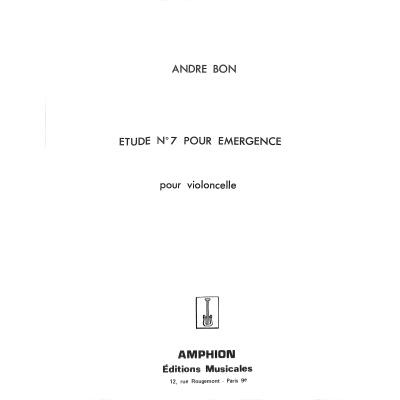 9790230201629 - Etüde 7 pour emergence