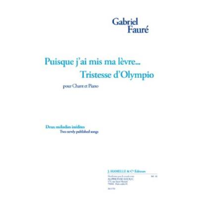 9790230797450 - Puisque jai mis ma levre | Tristesse dolympio