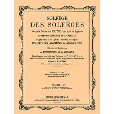 9790230937559 - Solfege des solfeges (5b) a a