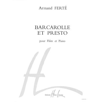 9790230939829 - Barcarolle et presto