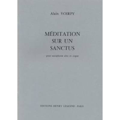 9790230946452 - MEDITATION SUR UN SANCTUS