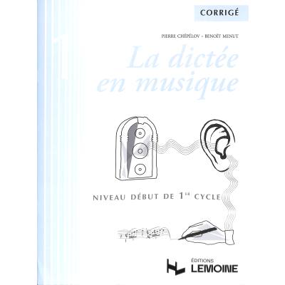 9790230984416 - La dictee en musique 1 - corrige