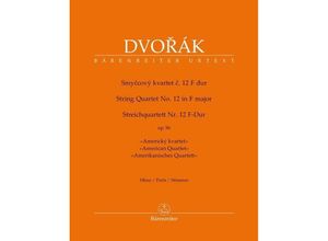 9790260108974 - Streichquartett Nr 12 F-Dur op 96 Amerikanisches Quartett - Antonín Dvorák Vorlagenmappen