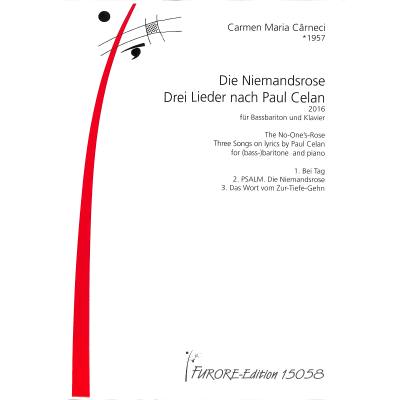 9790500120421 - Die Niemandsrose | 3 Lieder nach Paul Celan