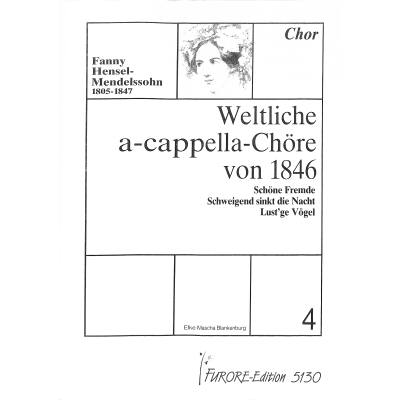 9790500122340 - Weltliche a cappella Chöre 4 - von 1846