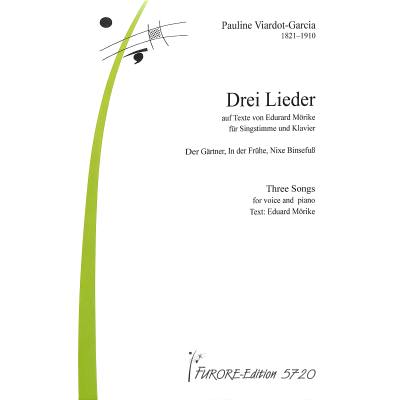 9790500125723 - 3 Lieder auf Texte von Eduard Mörike