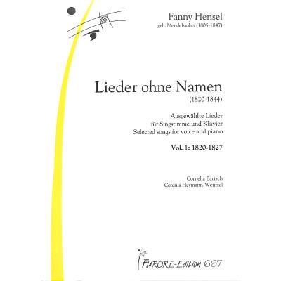 9790500126676 - Lieder ohne Namen 1 1820-1827