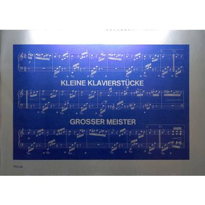 9790500130406 - Kleine Klavierstücke grosser Meister