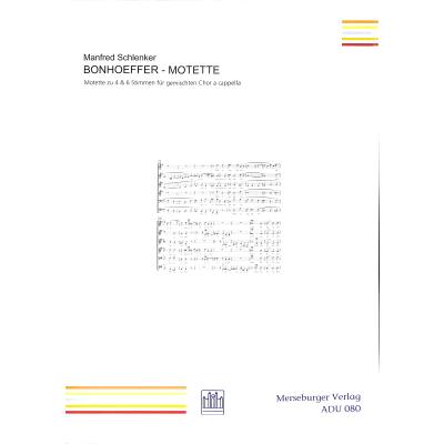 9790500210801 - Bonhoeffer Motette
