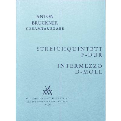 9790500252641 - Quintett F-Dur + Intermezzo d-moll 1878 79