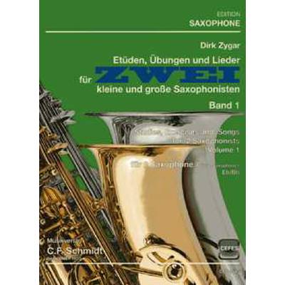 9790500334026 - Etüden Übungen und Lieder für 2 kleine und grosse Saxophonisten 1