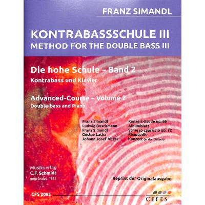 9790500334170 - Kontrabass Schule 3 | Die hohe Schule 2